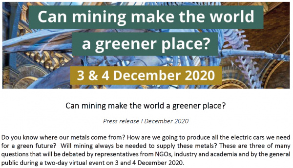 Can mining make the world a greener place?
